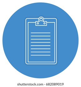 clipboard paper isolated icon