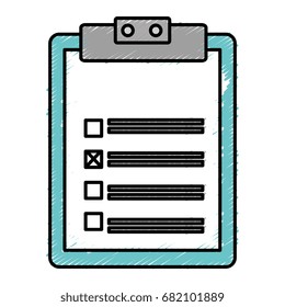 clipboard paper isolated icon