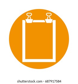 clipboard paper isolated icon