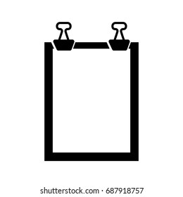 clipboard paper isolated icon