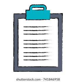 clipboard paper isolated icon