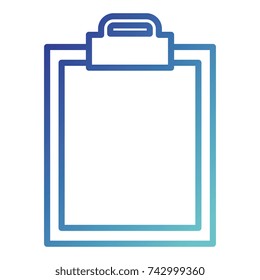 clipboard paper isolated icon