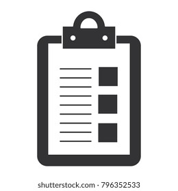 clipboard paper isolated icon