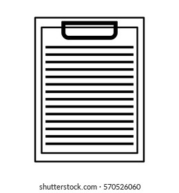 clipboard paper isolated icon vector illustration design
