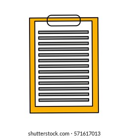 clipboard paper isolated icon vector illustration design