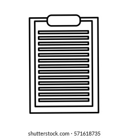 clipboard paper isolated icon vector illustration design