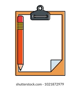 clipboard paper with pencil