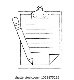 clipboard paper with pencil