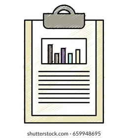 clipboard paper with statistics