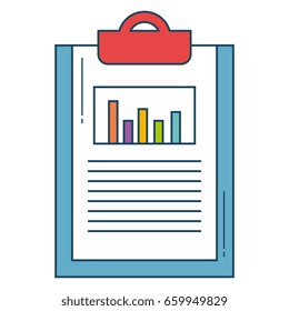 clipboard paper with statistics