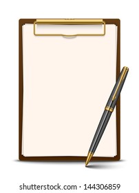Clipboard and pen