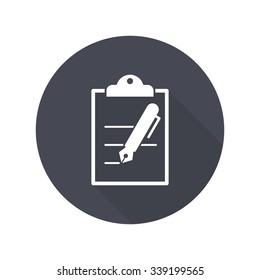 clipboard& pen icon