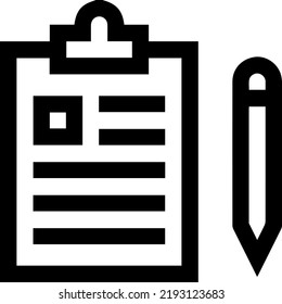 clipboard and pen icon, clip board check list isolated on a white background, list business concept, vector illustration.