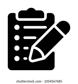 Clipboard Pencil Checklist