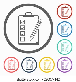 clipboard pencil icon