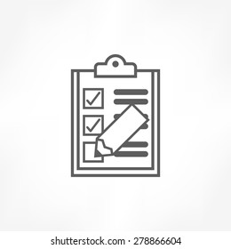 clipboard pencil icon