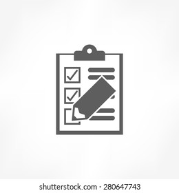 clipboard pencil icon