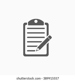 clipboard pencil icon