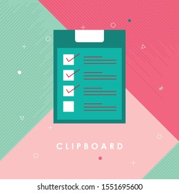clipboard pencil icon with background
