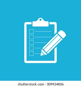 Clipboard and pencil icon - Vector