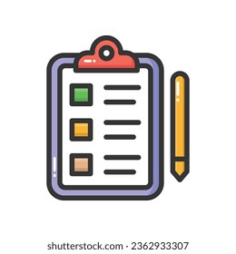 Icono del vector del portapapeles

