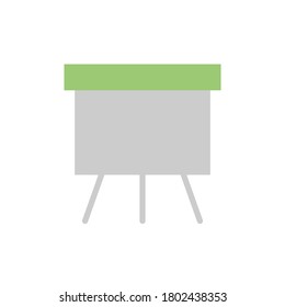 Clipboard presentation icon. Simple color vector elements of cabinet accessories icons for ui and ux, website or mobile application