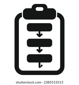 Clipboard realization icon simple vector. Goal mental success. Purpose vision