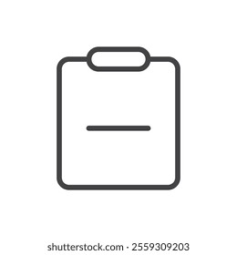 Clipboard remove icon Logo symbol outline set