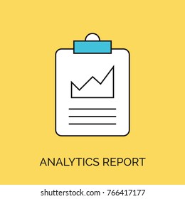 clipboard with report document icon