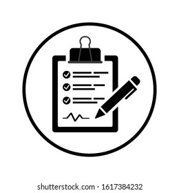 Clipboard, report, shopping list icon