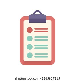 Vector plano del icono de revisión del portapapeles. Comentarios de los clientes. La gente está aislada