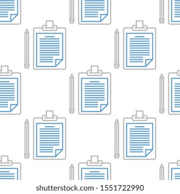 Clipboard seamless pattern design, Repeat textile design. Fabric print.