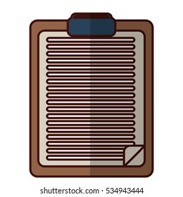 clipboard with sheet icon image vector illustration design 