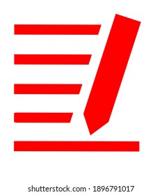 Clipboard, shopping list, red vector report icon