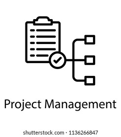A clipboard with some checkboxes and tick sign, as a whole icon for project management 