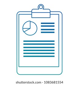 clipboard with statistics document