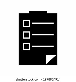 Clipboard - Style 1. simple illustration. Editable stroke. Design template vector