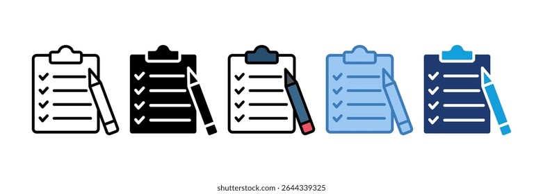 Clipboard Survey Icon Element For Design