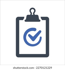 Clipboard survey icon, Vector Graphics