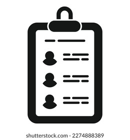 Vector simple del icono de destino del portapapeles. Seo digital. Plomo de cazador