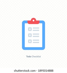 clipboard task icon single graphic design element vector illustration for business presentation, info-graphic, web and mobile application, app user interface