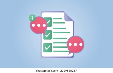 Clipboard task plan management todo check list with bubble, efficient work on project plan, fast progress, level up concept, assignment and exam checklist icon.on blue background.Vector Design 