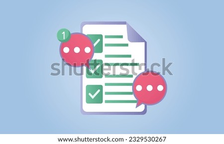 Clipboard task plan management todo check list with bubble, efficient work on project plan, fast progress, level up concept, assignment and exam checklist icon.on blue background.Vector Design 