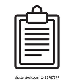 Zwischenablage-Teilprojekte - Zeilensymbol. Vektorillustration.