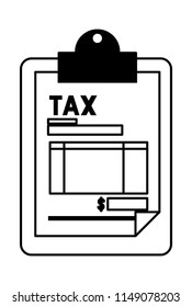 clipboard with tax document