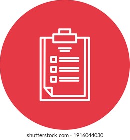 Clipboard, test, exam icon vector image. Can also be used for education. Suitable for use on web apps, mobile apps and print media.