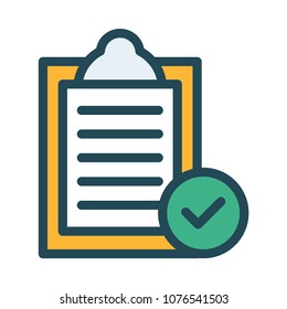 clipboard  tick complete 