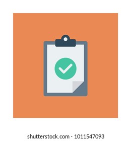 clipboard tick done 