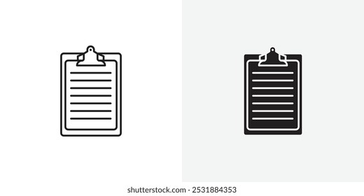 Clipboard vecor icon set. Stock vector illustrator. EPS 10