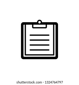 Clipboard vector border icon. This icon use for admin panels, website, interfaces, mobile apps
